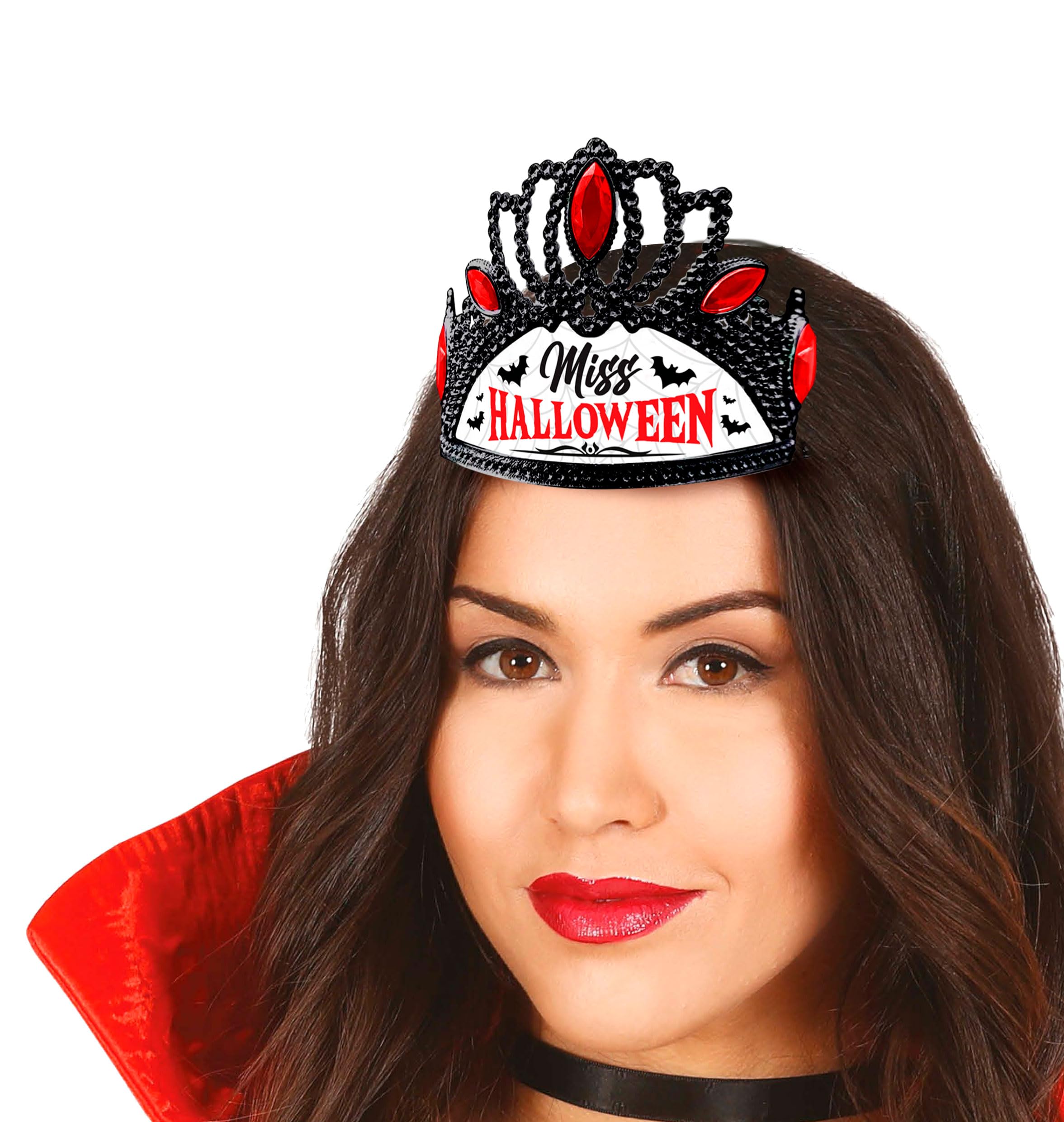 FIESTAS GUIRCA | Miss Halloween Crown Multicolour (One Size) - Princess Headband for Fancy Dress Parties and Celebrations - Ideal for Halloween and Themed Events - All Users - Multicolour