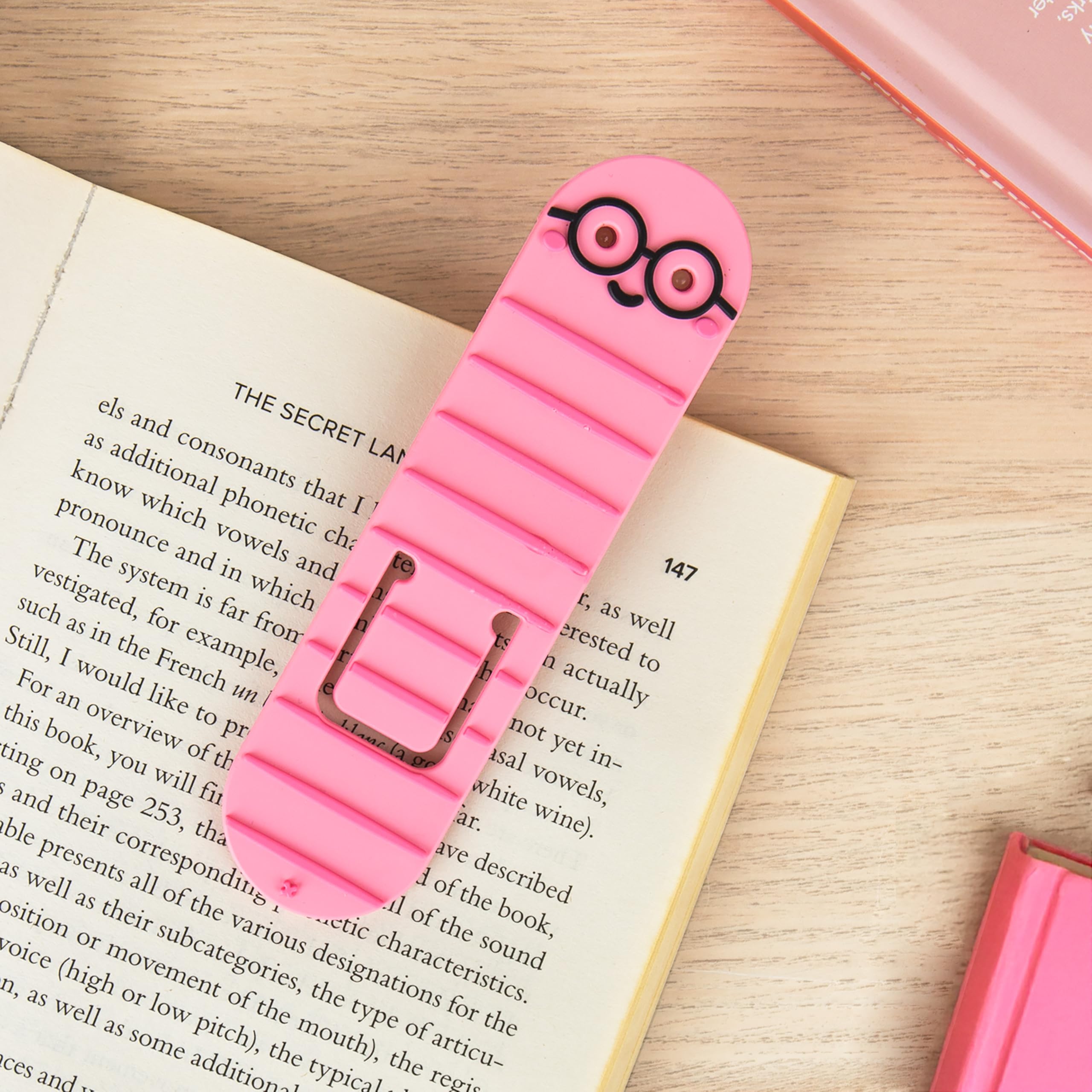 Bookworm Clip-On Reading Light & Bookmark – Flexible LED Book Light for Kids & Adults | Portable Bedtime & Travel Reading Lamp | Battery Included