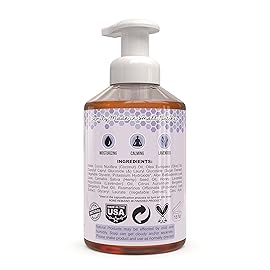 Beessential All Natural Foaming Hand Soap, Lavender and Bergamot Essential Oils, Made with Moisturizing Aloe & Honey - Made in the USA, 16 oz