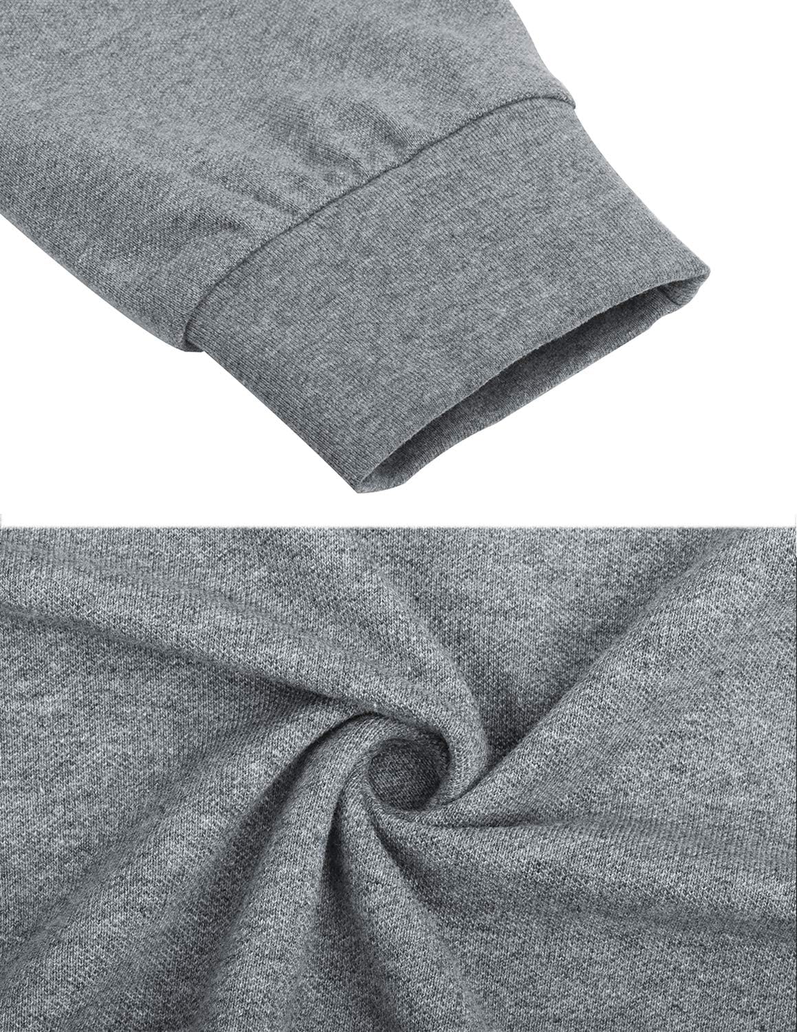 Men's Long Sleeve Polo Shirts Casual Fit Plaid Collar Cotton Golf T-Shirts - Image 5