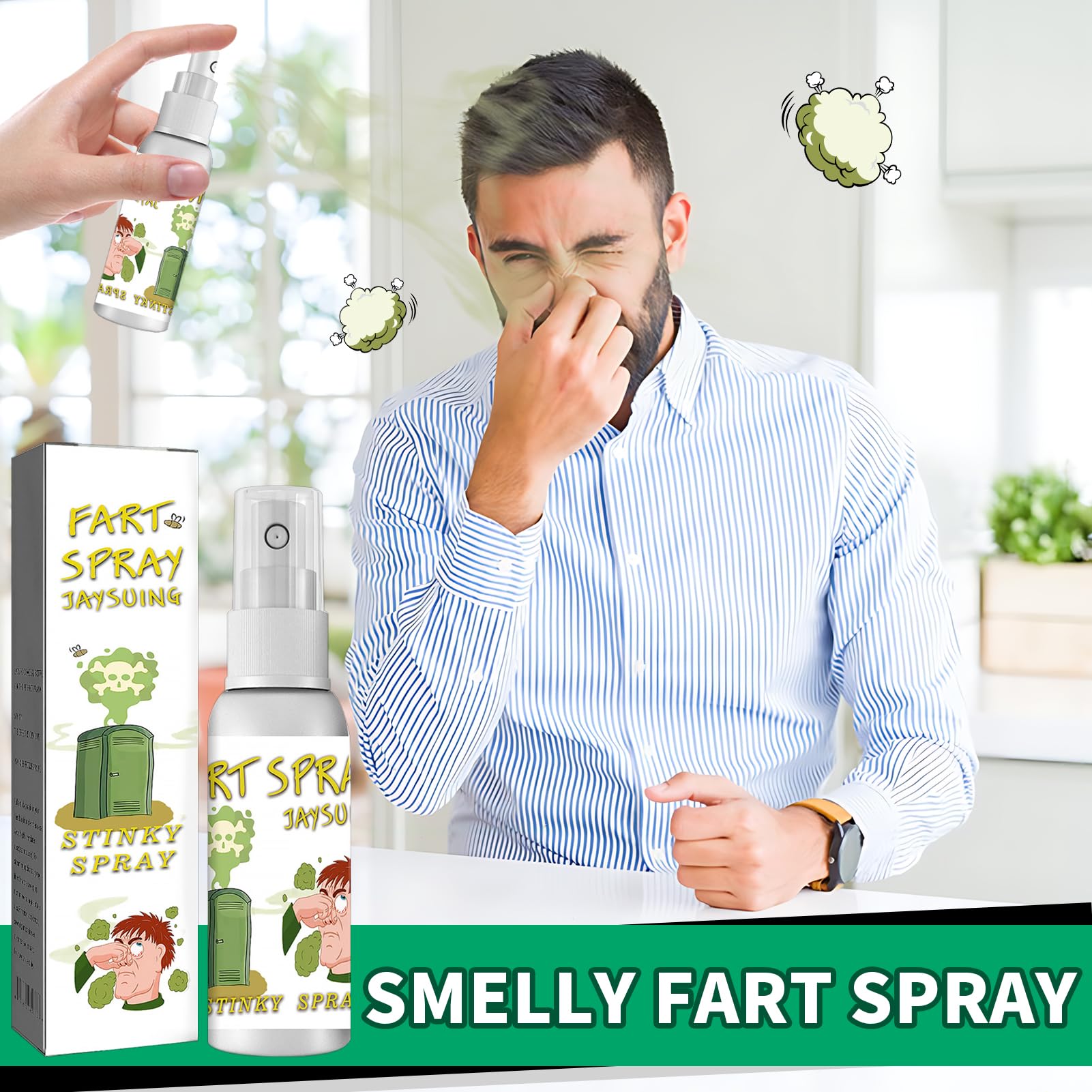 Spray Puant – 2 Flacons De 30 Ml – Farce Extrêmement Odorante Pour Halloween, Anniversaires Et Soirées Entre Potes !