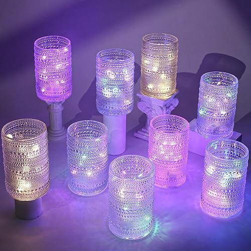 Miniatura 3 de Amzcku Juego de 12 vasos de cocina vintage Highball para agua, cóctel, leche, jugo y bebidas