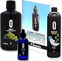 Vista 1 de Paquete de 3 productos del programa Omni Drop, el "paquete para comenzar" incluye gotas de dieta Omni Drops con vitamina B12, botella de 4 onzas