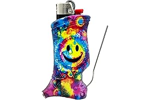 Spinning Lighter Case with Multi-Tool Smiley Face Adornment: Enhance Your Camping Ritual
