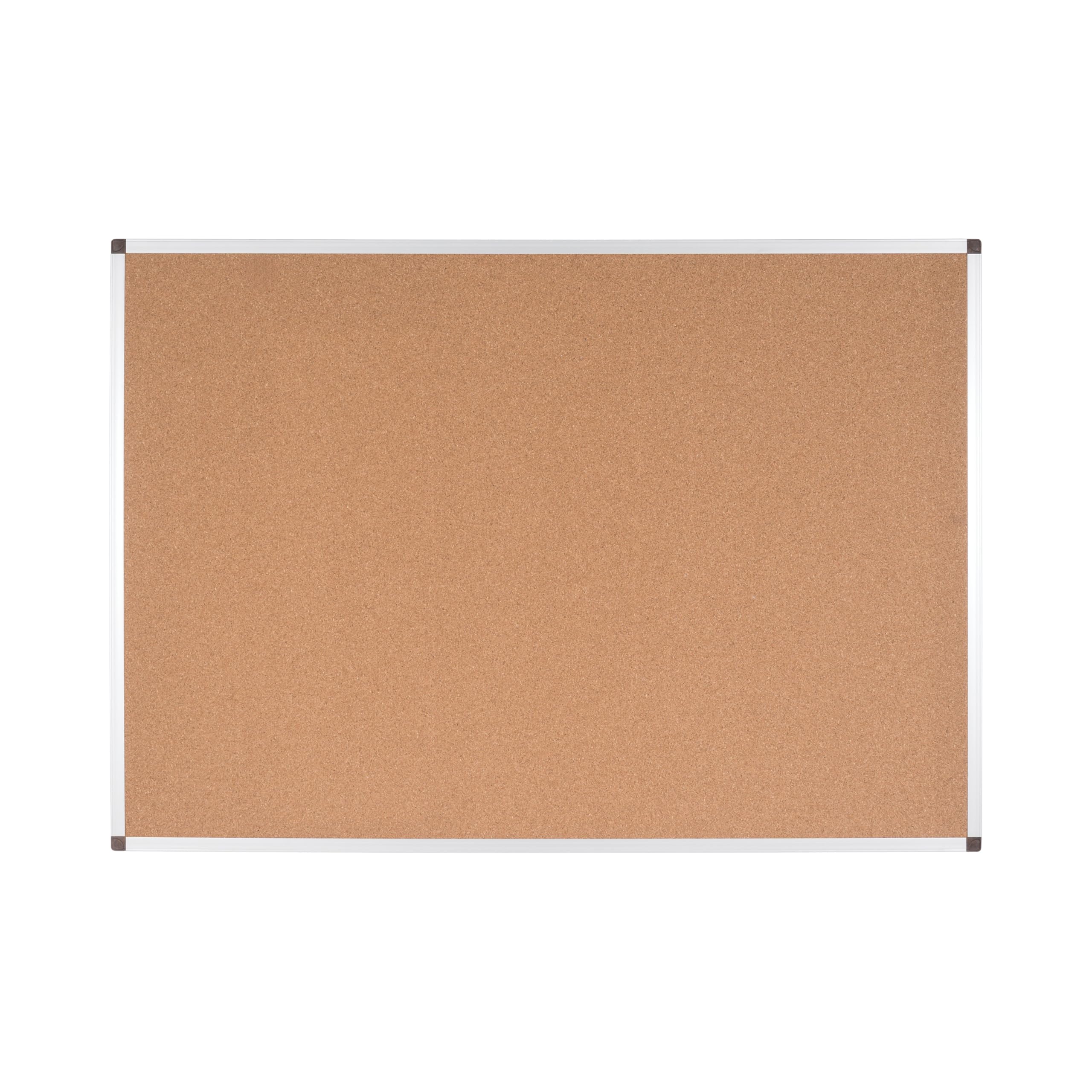 Bi-Office Lavagna in Sughero Ayda BioFusion, 120x90cm, Superficie in Sughero, Telaio in alluminio naturale con Biocompositi di Cocco