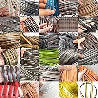 Vista 7 de Kit de reparación de ratán de plástico para muebles de mimbre 17.64 oz (196.9 ft) material de reparación de ratán sintético para cesta de mesa