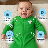 Vista 4 de Babysoy Saco de dormir de manga larga, saco de dormir de bebé a niño, elige entre la talla 0 a 24 meses
