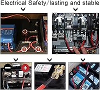 Vista 6 de Cables de batería solares de calibre 10, cables inversores de corriente con terminales de anillo de 3/8 pulgadas, cable de extensión de bandeja