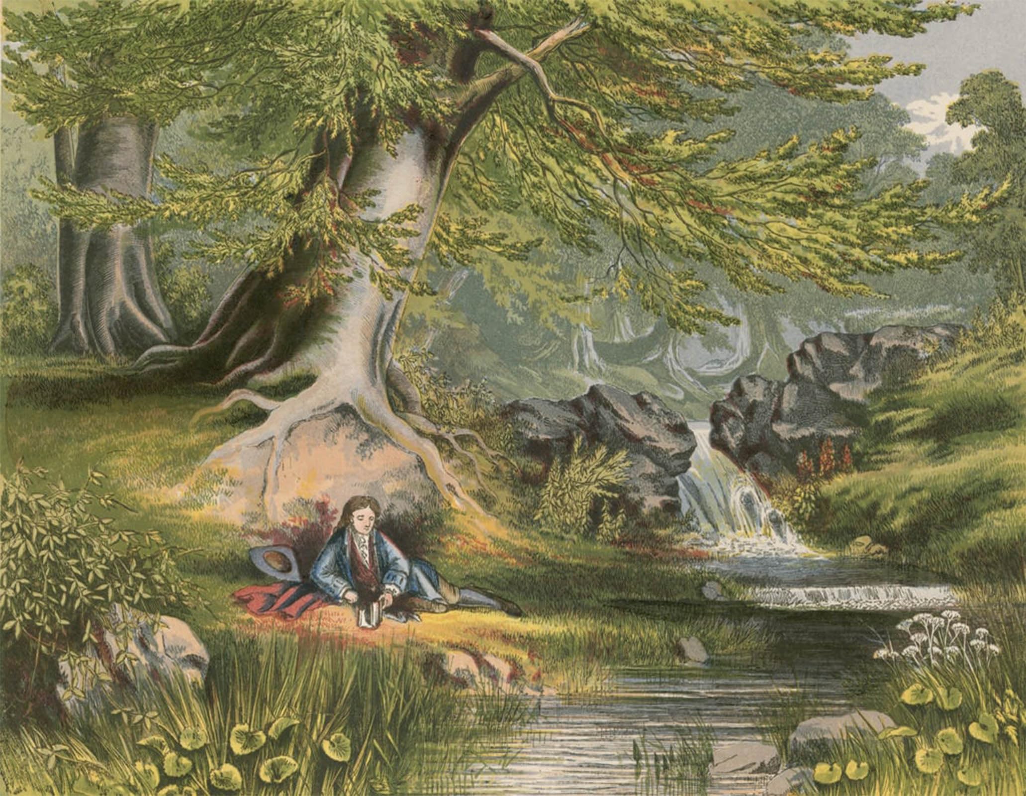 SERENDIPITP Vintage Picture Print on Canvas Wall Art Poster Illustration for Gray's Elegy by Alexander Lydon Artwork Print Poster for Wall Decor 60x90cm
