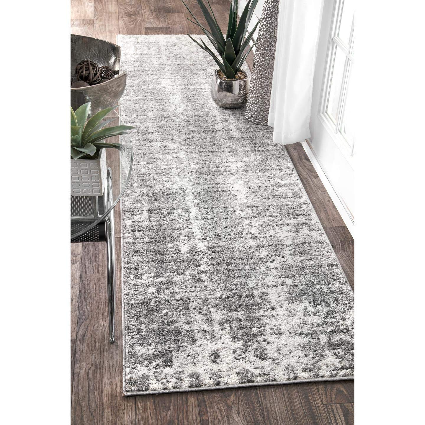 nuLOOM Misty Shades Deedra Area Rug, 5' x 8', Grey, 5 Feet x 8 Feet