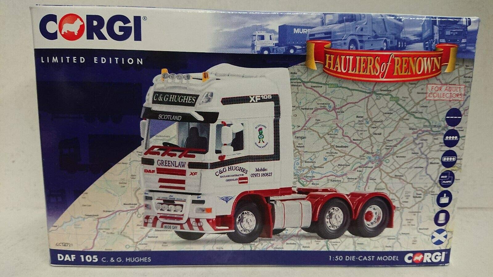 Corgi CC14121 Diecast Model DAF 105, C & G Hughes : Amazon.co.uk