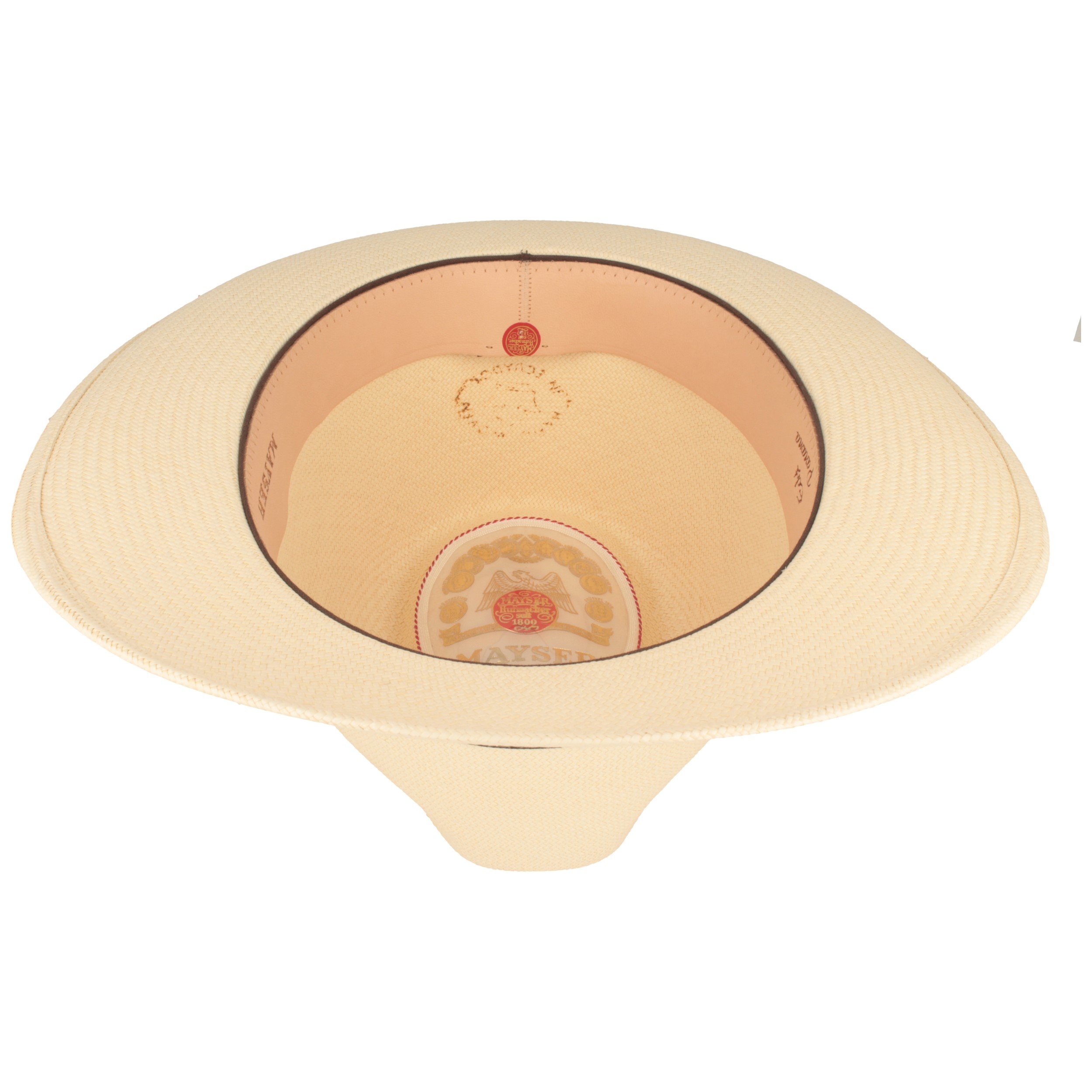 Mayser ORIGINAL Panama-Hut | Stroh-Hut | Sommer-Hut aus Ecuador – Fino - Traditionell Handgeflochten, UV-Schutz 80, Wasserabweisend, Bruchschutz – Exclusive Kollektion