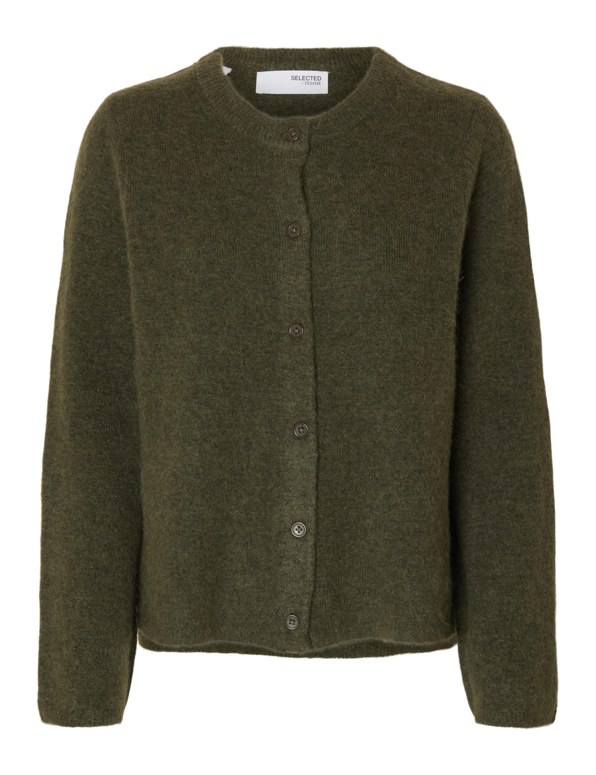 SELECTED FEMME Slflulu New LS Knit Cardigan Noos, Kalamata, XXL