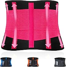 FEVAN Lumbar Belt Men and Women – Abdominal Belt for Men and Women with Double Velcro Adjustment and Lumbar Supports – Lumbar Belt to Relieve Back Pain.