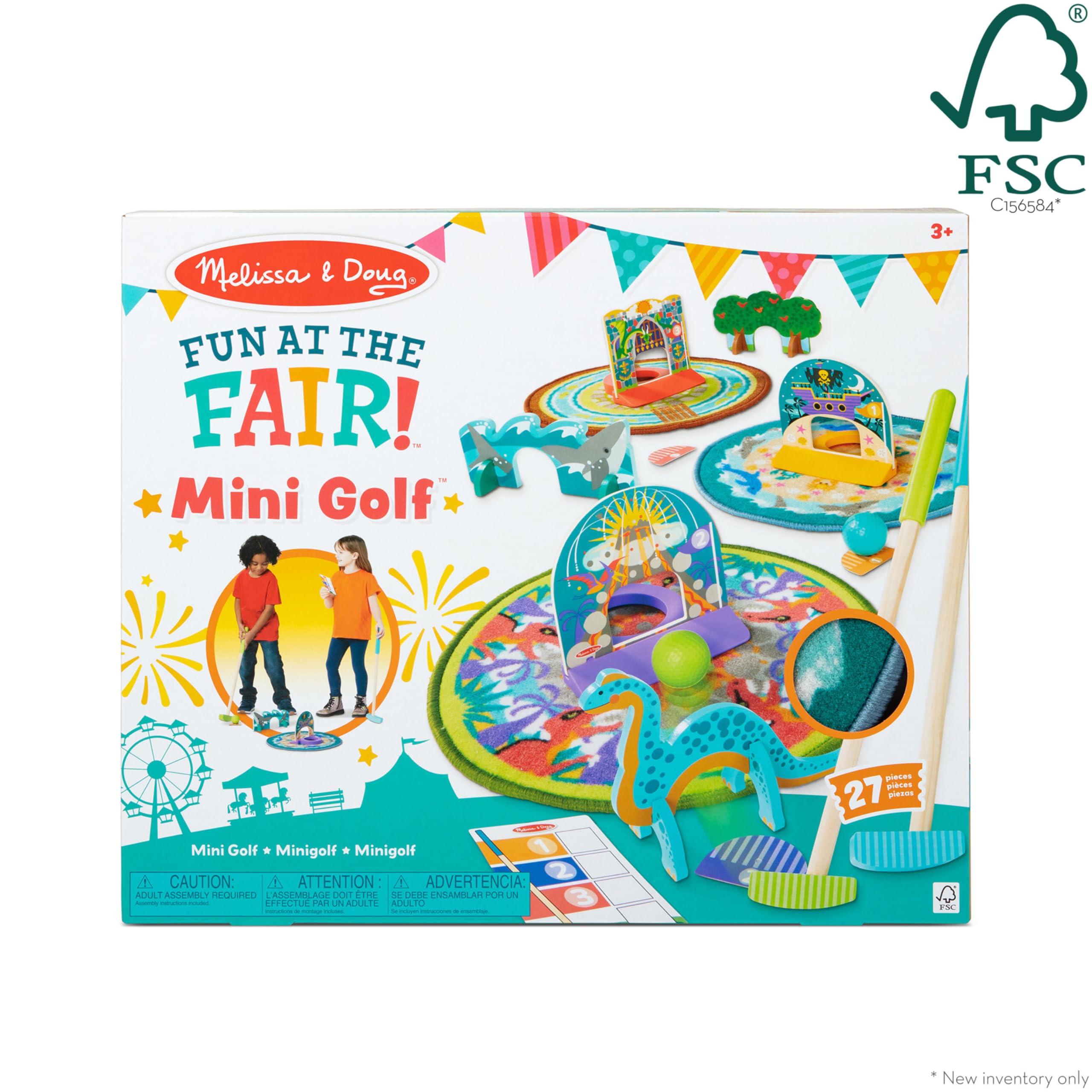 Divertido en la feria. Juego de minigolf