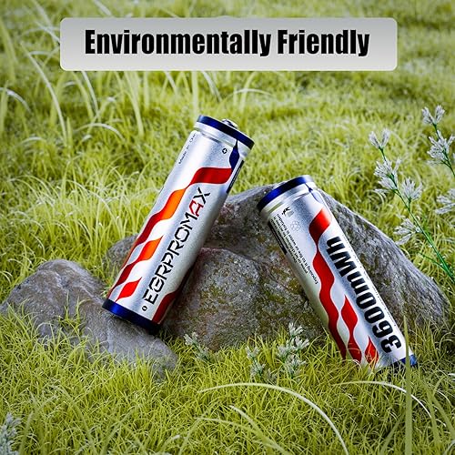 Miniatura 7 de Paquete de 16 baterías recargables AA de litio de 1.5 V, batería doble A de alta capacidad de 3600 mWh con voltaje constante para dispositivos de