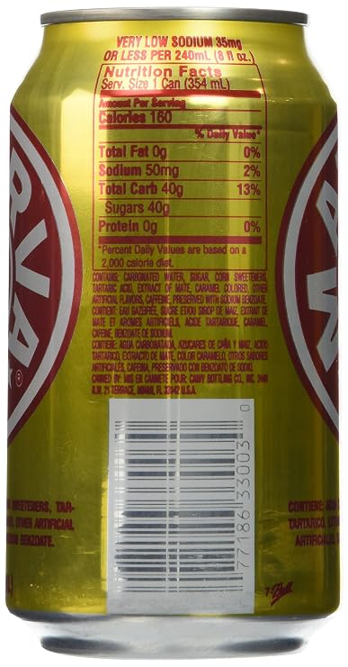 Materva Soda, 6/12 Ounce.