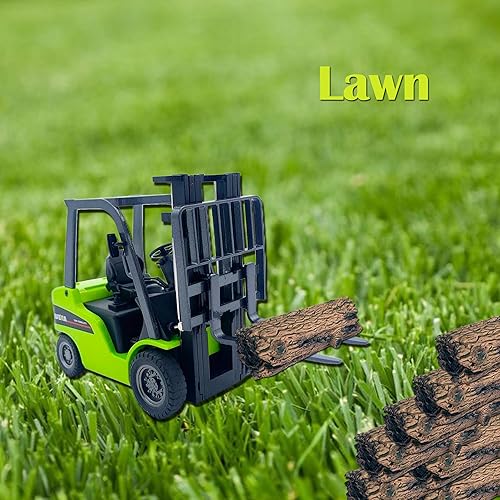 Miniatura 6 de Qcar Carretilla elevadora Almacén Camión Vehículo de juguete Carretilla elevadora Juguetes de construcción para niños Escala 150 Carretilla