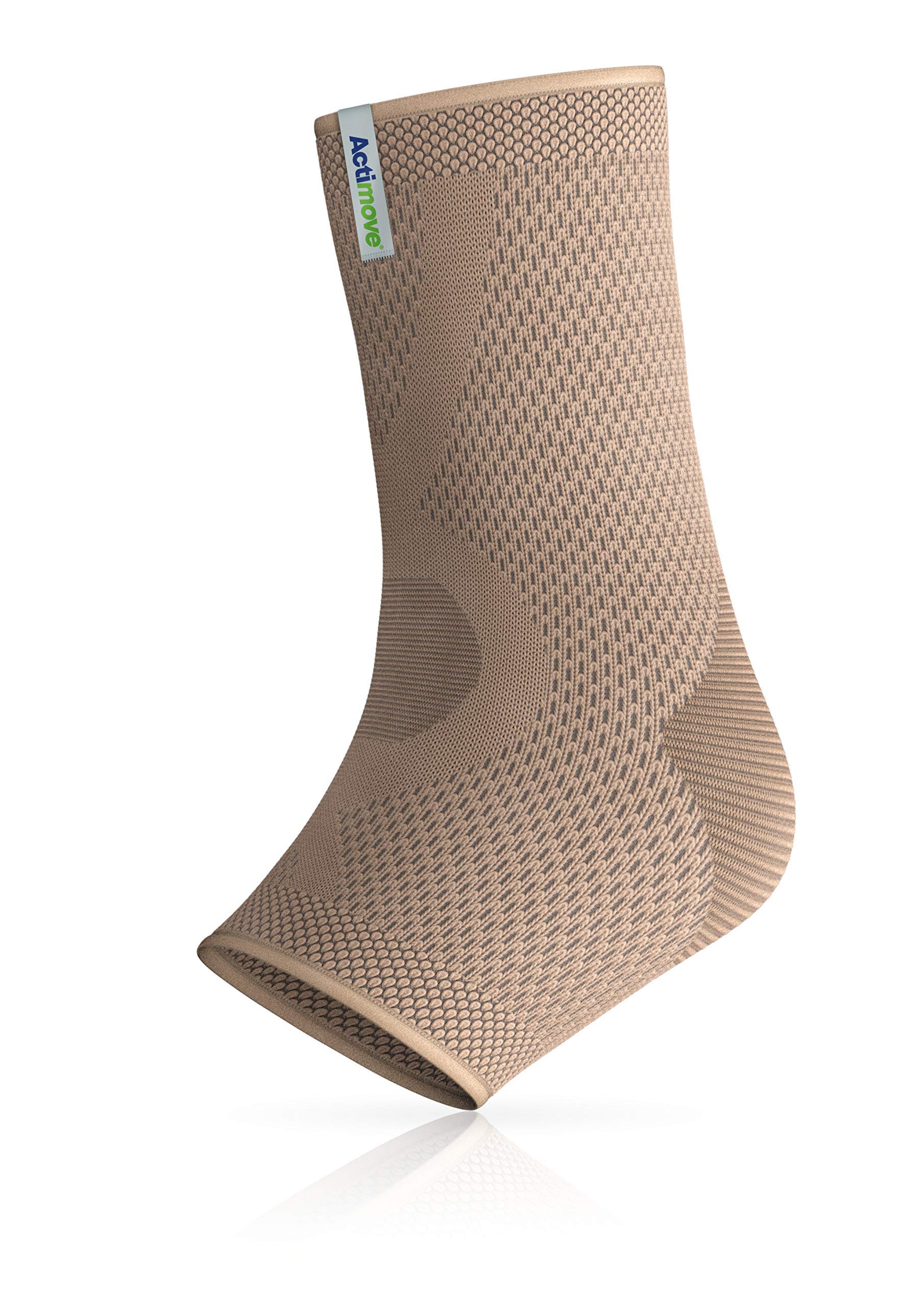 Actimove® EVERYDAY SUPPORTS Chevillère – Compression ferme, soutien durable – Design hélix – Pour une utilisation excessive et des douleurs chroniques de la cheville – Beige – Taille L