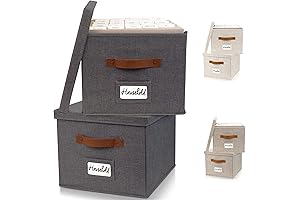 ZICOTO Decorative Fabric File Bins