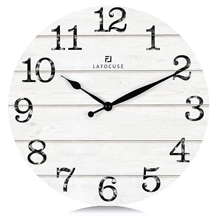 White Wood Wall Clocks