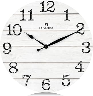 White Wood Wall Clocks product image