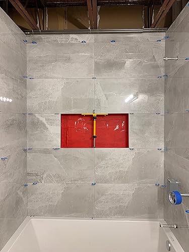 Miniatura 8 de Soporte patentado de nicho de azulejos PLANUM - Kit de herramientas de azulejos de nicho de ducha para remodelación y construcción del hogar |