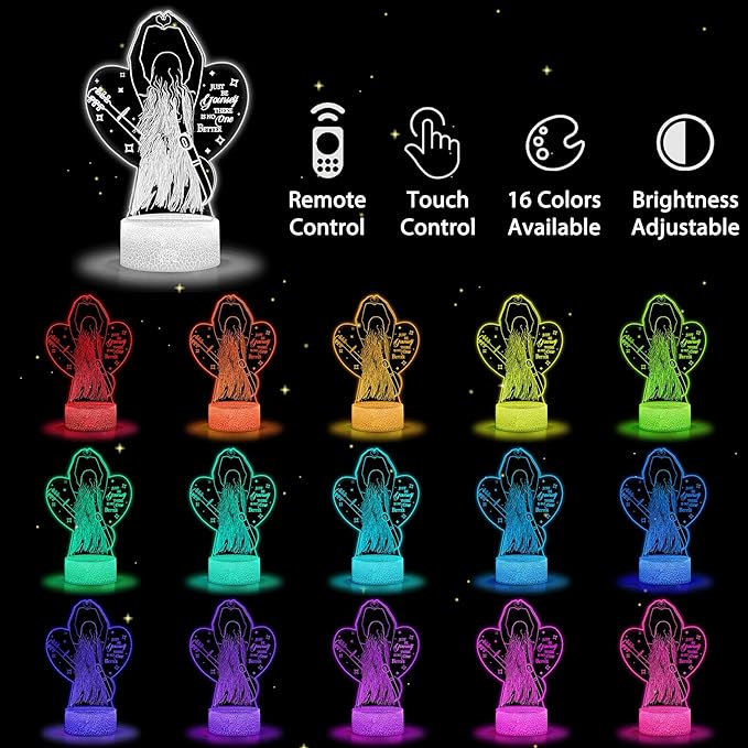 JUNSHE Teen Gir Gifts - Christmas Gifts for Music Fans, 16-Color LED Night Light with Remote & Touch, Cute Room Decor and Fan Gift, Birthday and Christmas Gifts for Teen Girls and Friends photo 3
