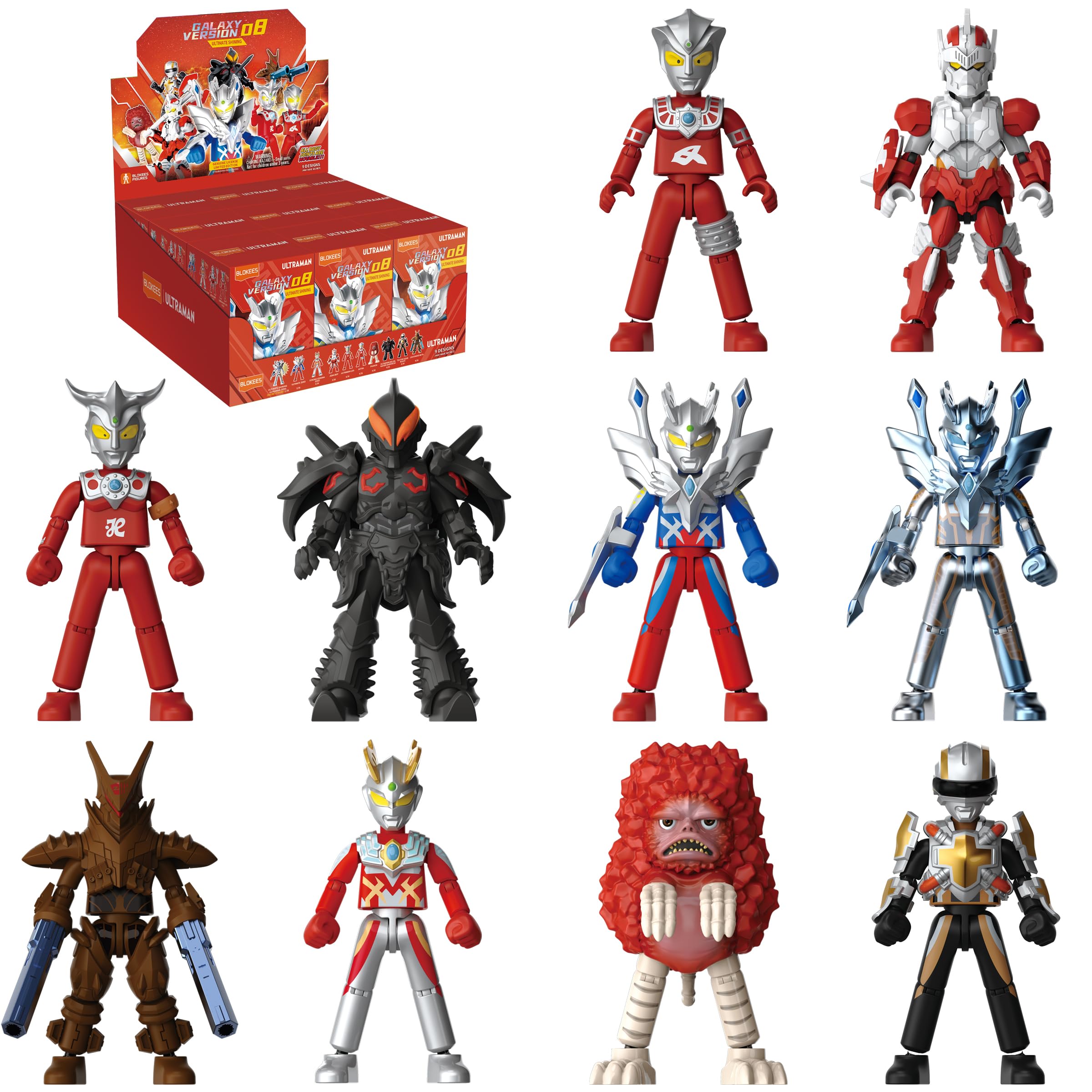Blokees Ultraman Galaxy Version 08 Ultimate Shining|Model Kits|Ages 9+