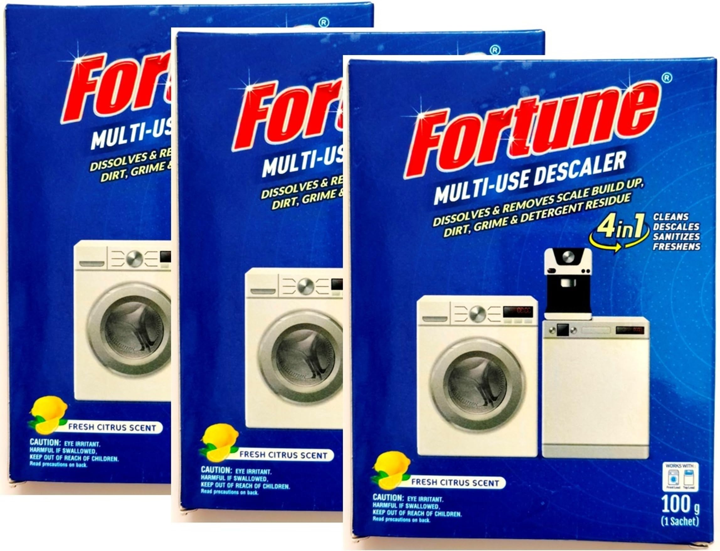 Fortune Multi-Use Descaler (3 Units x 100 grms) for Washing Machines, Dishwashers - Pack of 3-image-14