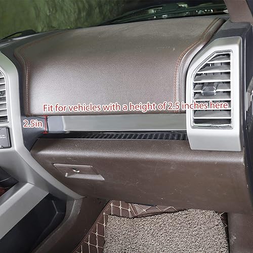 Vista 9 de Voodonala Accesorios de control central para F150, decoración para Ford F150 2015-2020, ABS rojo, 3 piezas (altura 1.69 pulgadas)