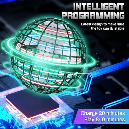 Miniatura 4 de Juguetes de bola de orbe volador de galaxia, bola boomerang mejorada 2024, globo cósmico para niños, adultos, niños y niñas, bola voladora giratoria