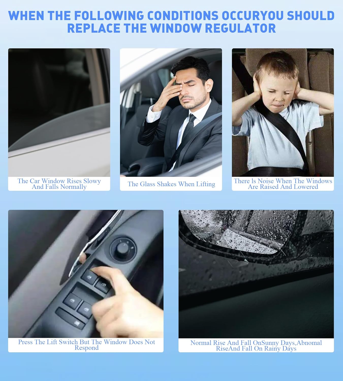 Power Window Regulator with Motor Assembly 748-974 Front Driver Left Side (7 Pins) Window Motor Fit for 2010-2016 Chevy Cruze (Limited) Window Lift Regulator Replace#95999475 95382561（with Anti-Pinch