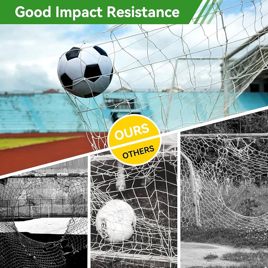 Soccer Netting TOPINCN Soccer Net Durable Soccer Goal Nets Sports For Lacrosse And Soccer ( 6X4foot,8X6foot,12X6foot,24X8foot)(24X8FT Replacement Goal Nets