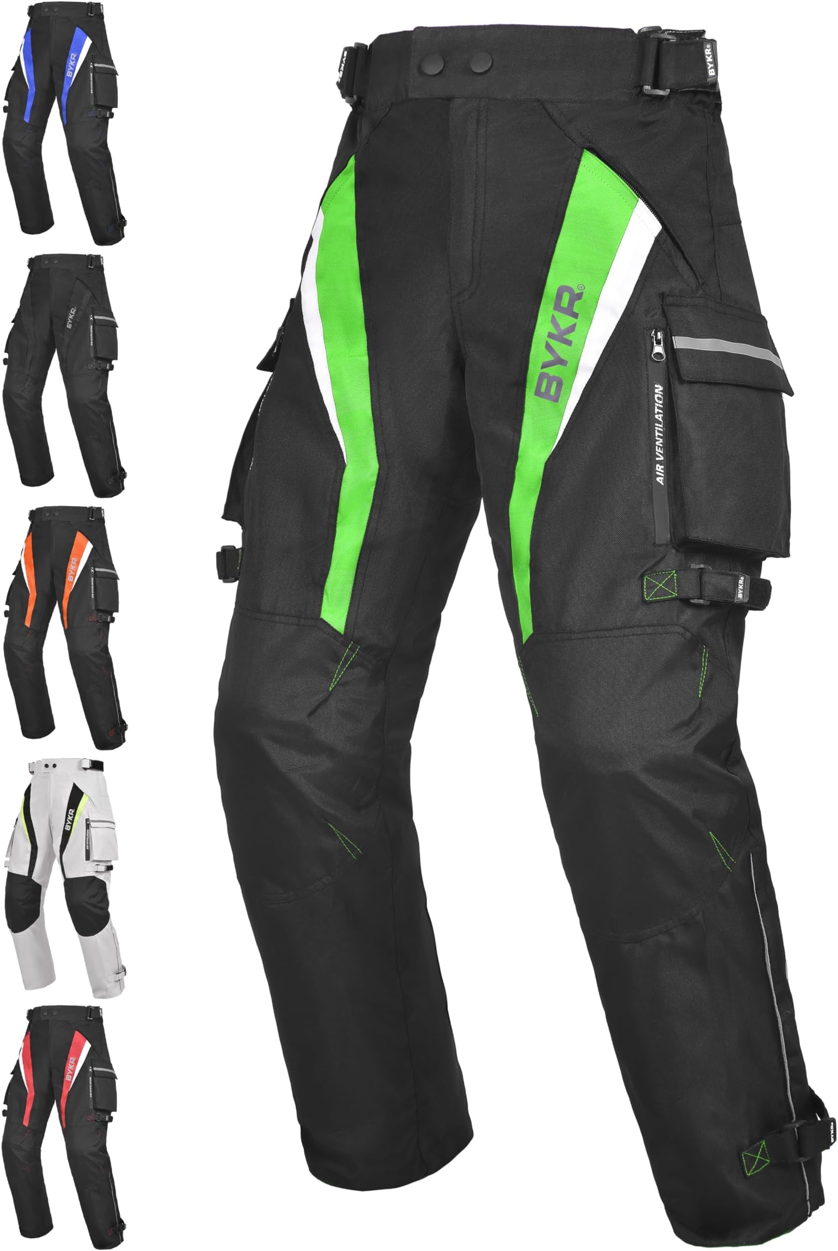 Motorcycle Pants for Men and Women Armored Cordura Overpants Enduro ATV Dual Sports Motocross Cargo Work Touring