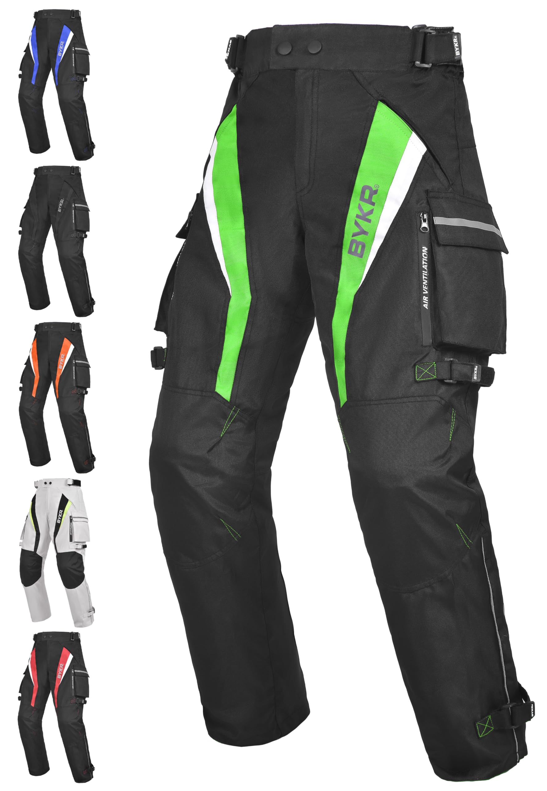 Motorcycle Pants for Men and Women Armored Cordura Overpants Enduro ATV Dual Sports Motocross Cargo Work Touring