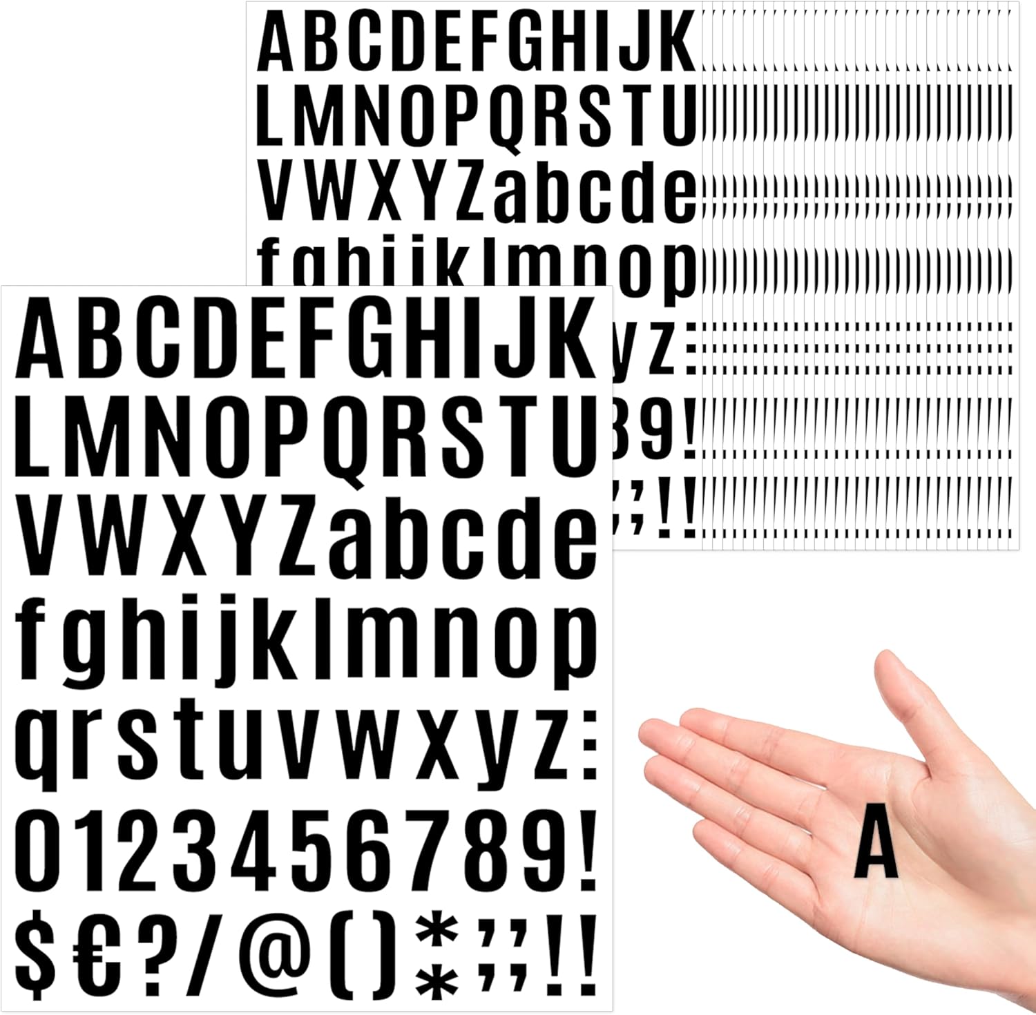 AVERZELLA 2106 PCS 26Sheet Vinyl Letter Stickers 1 Inch