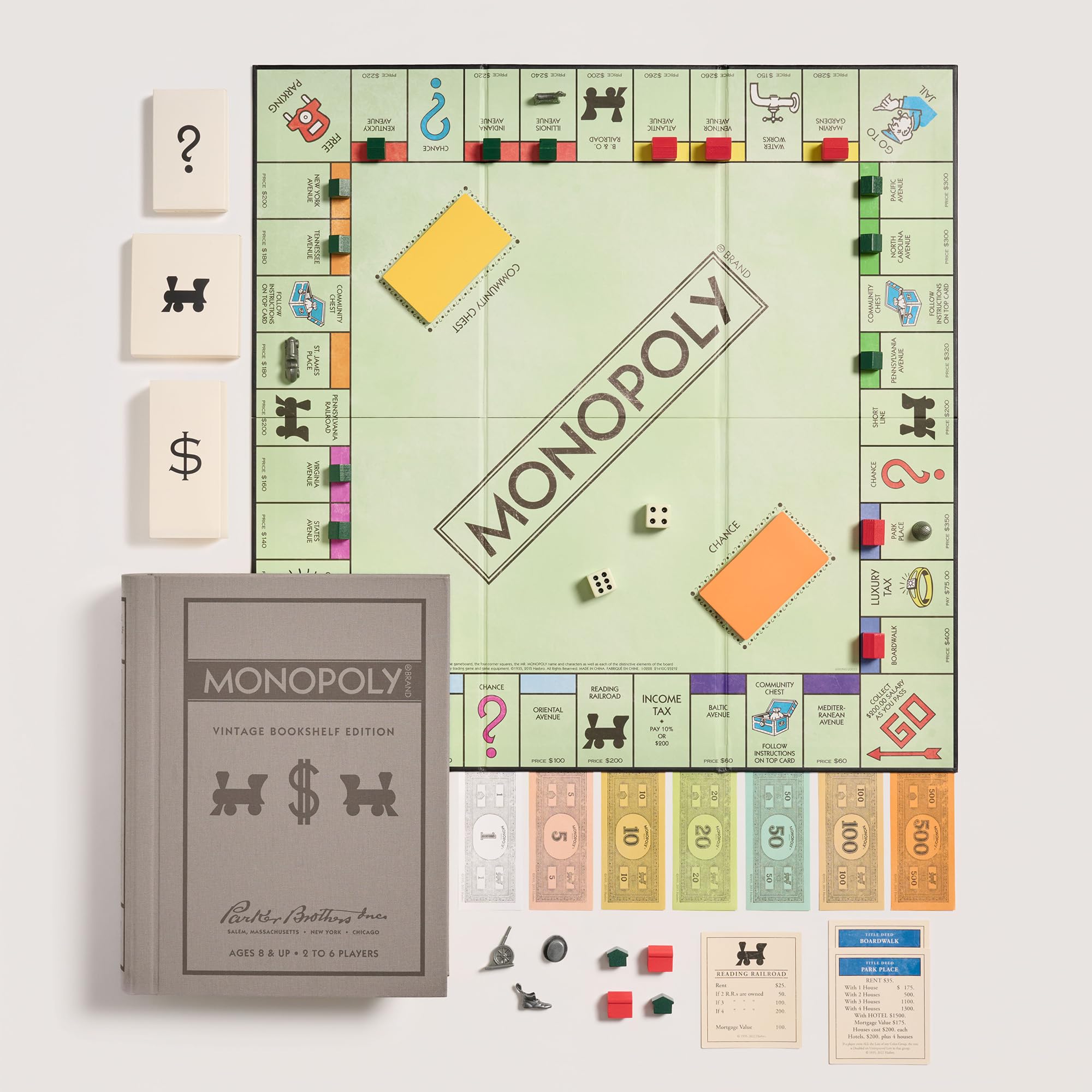 Amazon.co.jp: Monopoly Linen Book Vintage Edition Board Game