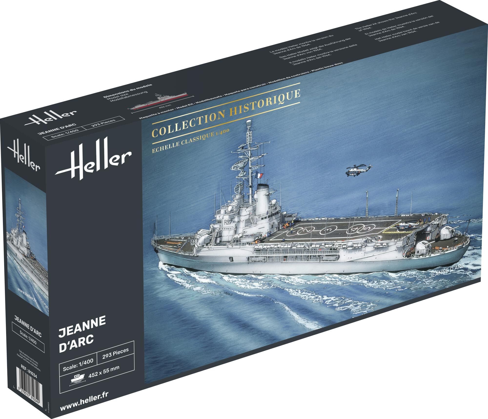 Heller - 81034 - Construction Et Maquettes - Jeanne D'Arc - Echelle 1/400ème
