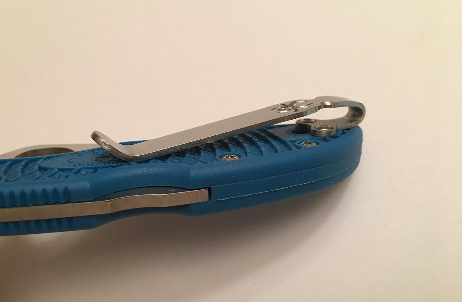 Titanium Deep Carry Pocket Clip for Spyderco Knives