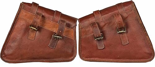 Miniatura 3 de Cuero auténtico vintage marrón bicicleta bolsa de cuero bicicleta bolsa de sillín bolsa manillar asiento trasero herramienta kit alforja vintage