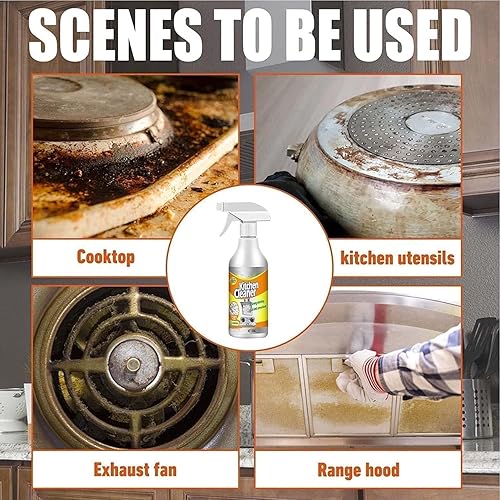 Miniatura 4 de Clean Sweep - Limpiador de cocina multiusos para ollas y sartenes, potente limpiador multiusos de cocina, para campana extractora, horno, parrilla,