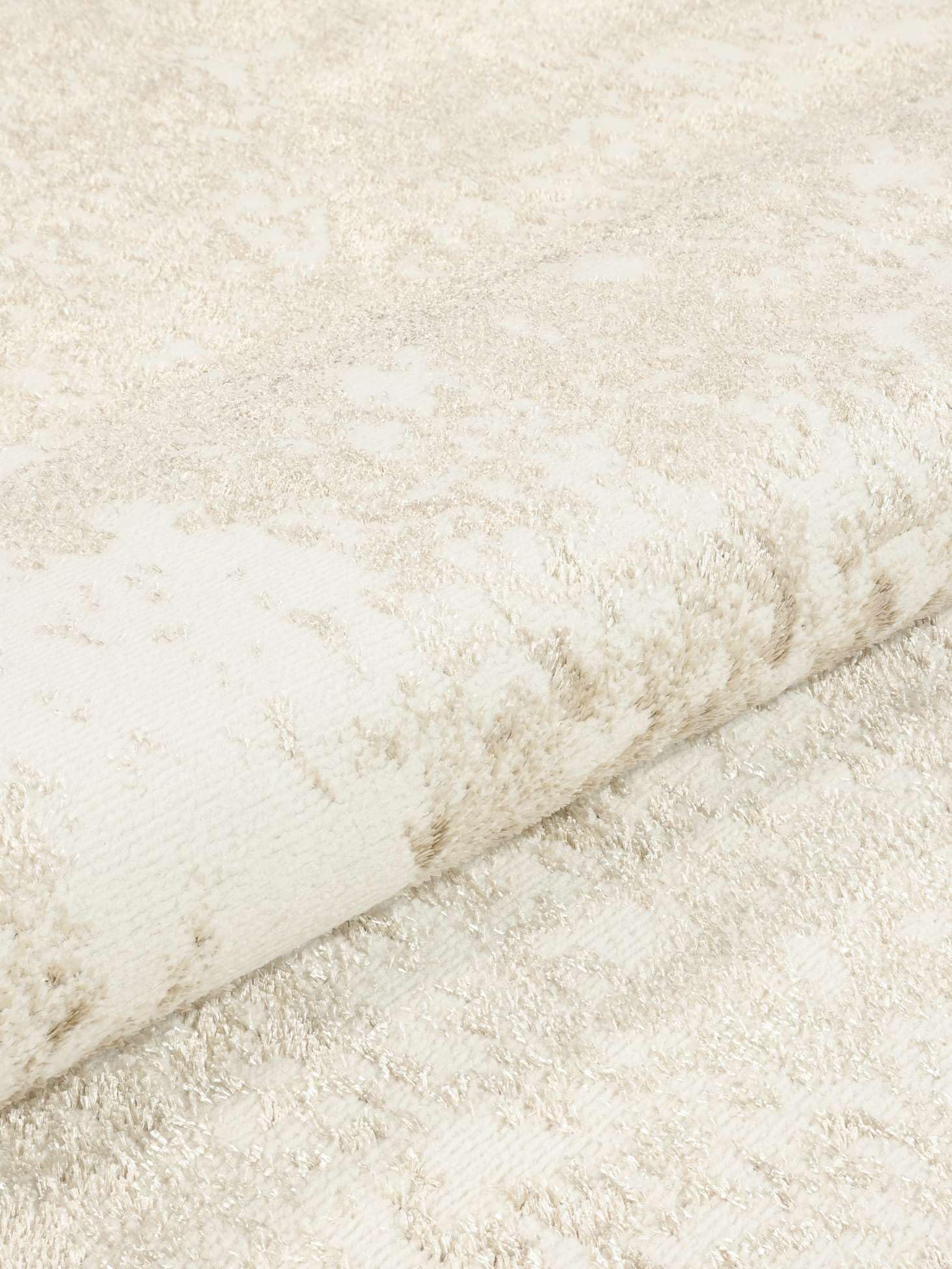 RugVista Sterling, Tapis, Modernes, 200 x 300 cm, Rectangulaire, Poil Moyen, Salle de séjour, Chambre, Nettoyage à Sec Seulement, Blanc/Clair Beige