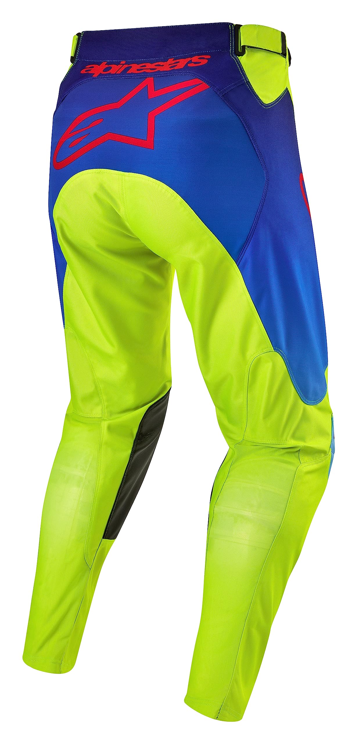Alpinestars 3721324-525-32: Racer Hoen Pants Ylw Fluo/Blue/Nt Navy Sz 32