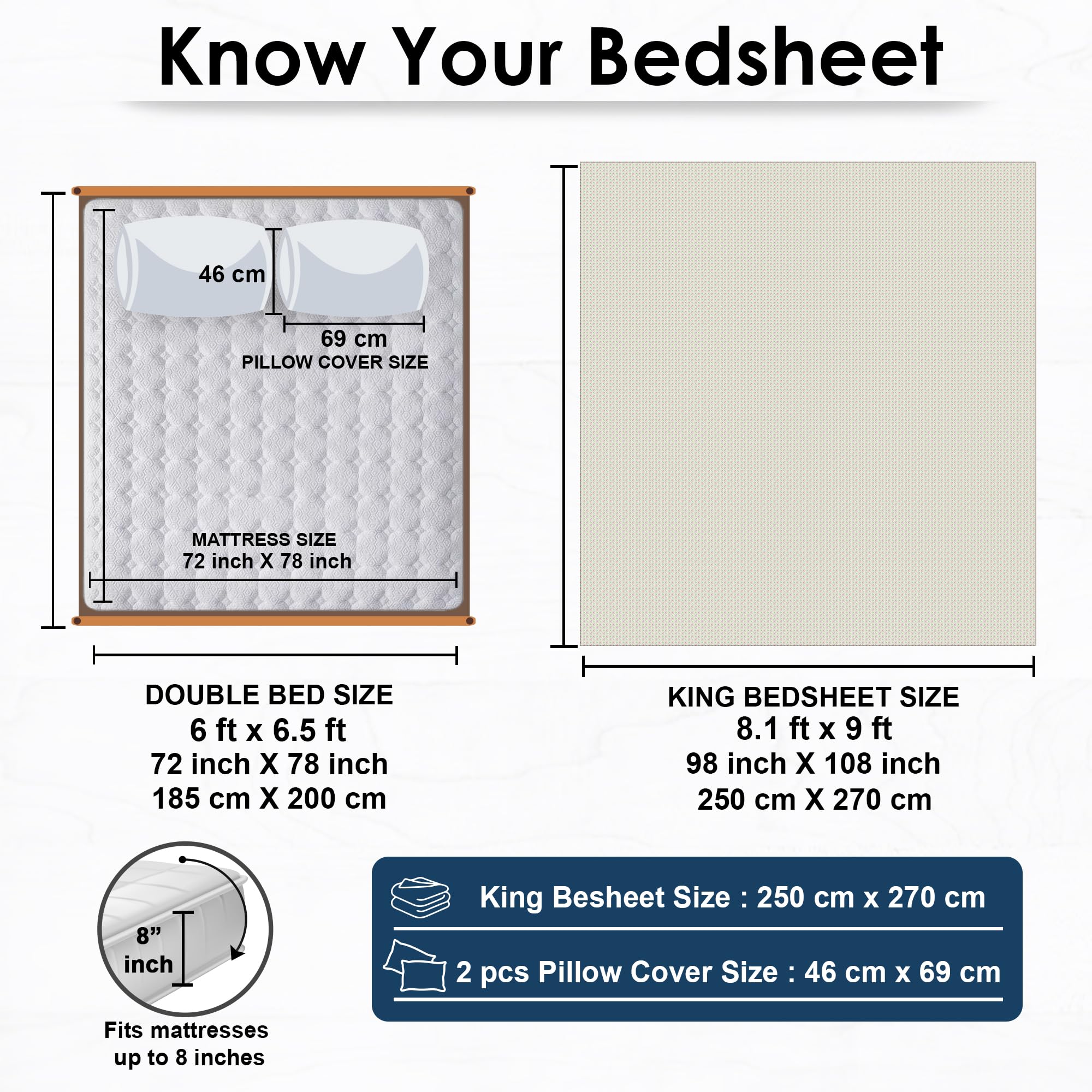Story@Home King Size Cotton Bedsheet Set -5 Story@Home King Size Cotton Bedsheet Set -5