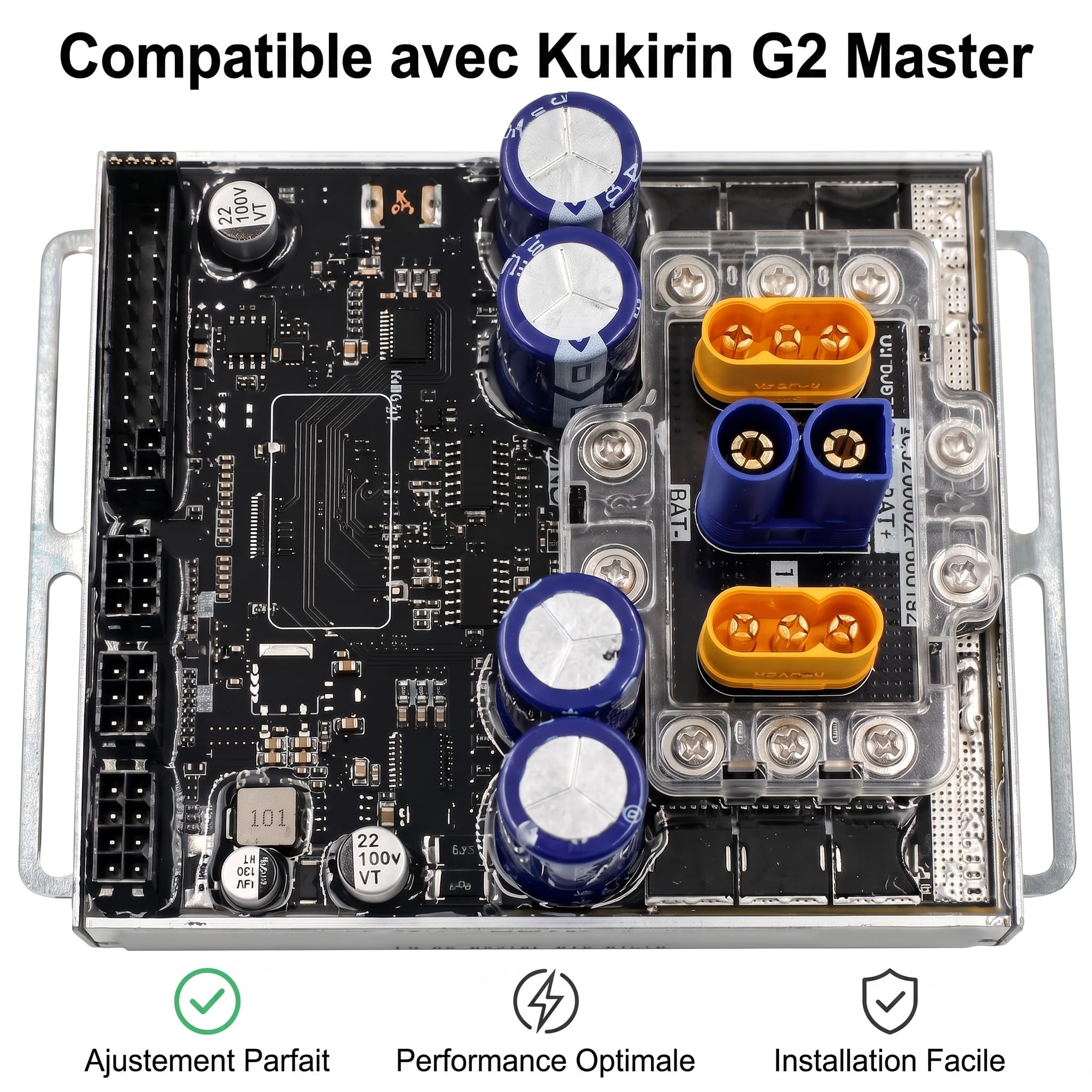 Contrôleur de scooter électrique 52 V 25 A, version C pour Kukirin pour G2 Master, carte de commande de moteur CC sans balais
