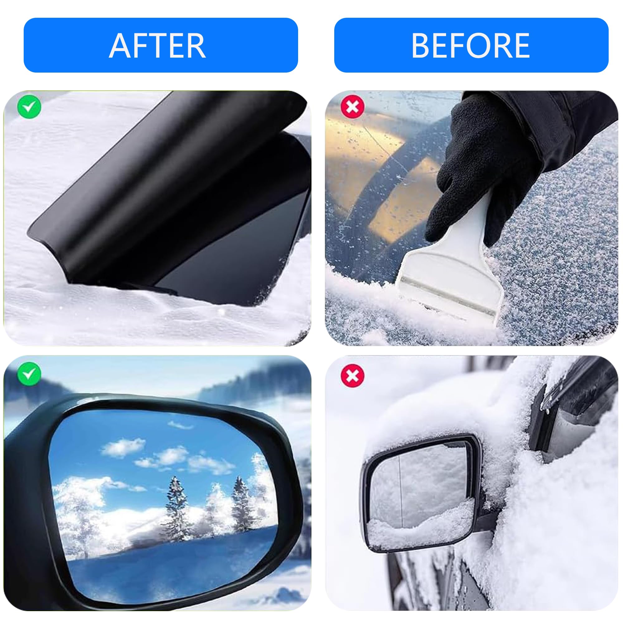 Copertura per Parabrezza Auto Copri Parabrezza per Auto Copertura Protettiva Resistente all'Acqua Neve Polvere Ghiaccio Gelo UV,Formato Flessibile per SUV Camion Auto Grande o Piccolo