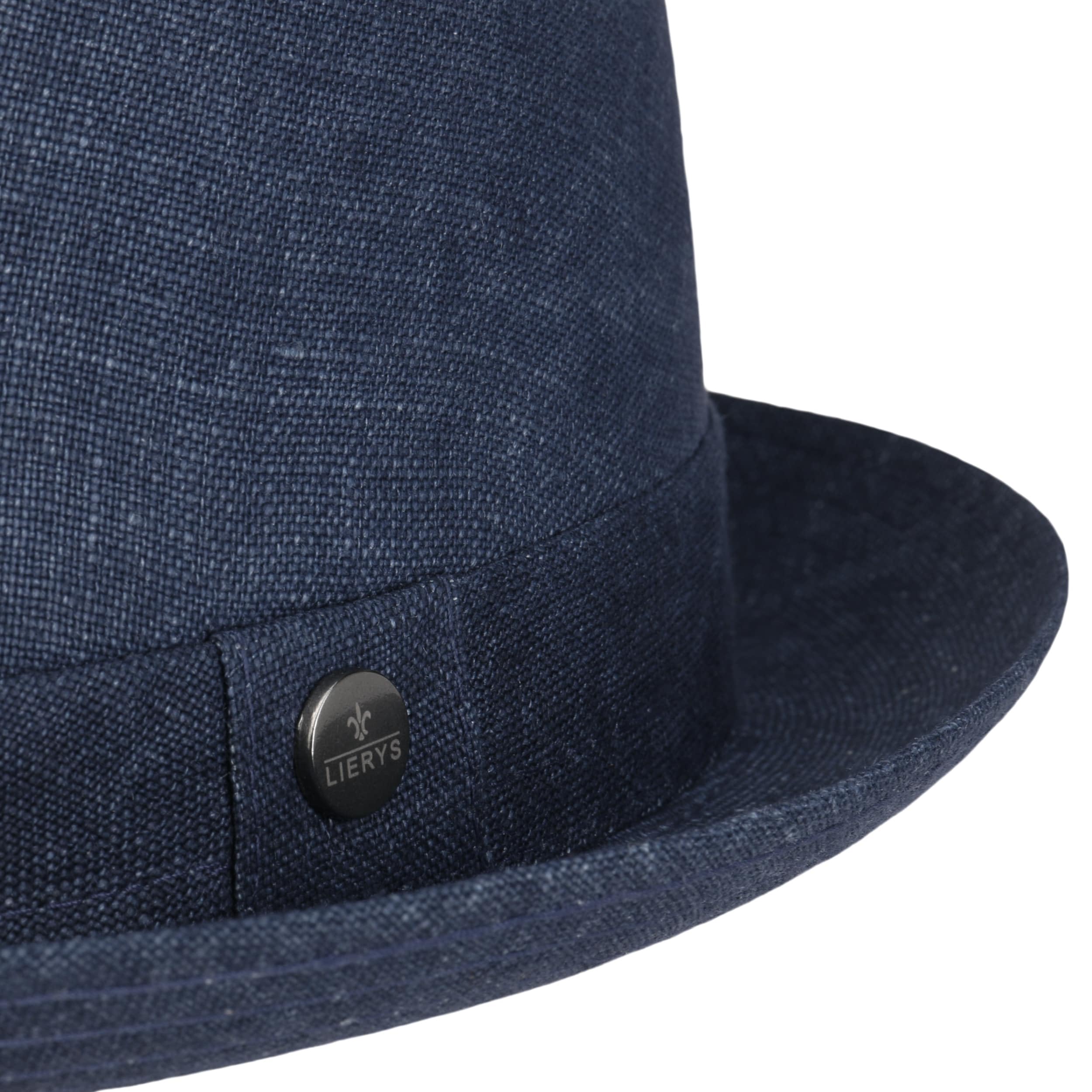 LIERYS Pork Pie Cappello in Lino Screziato Prodotto in Italia Unisex Primavera Estate