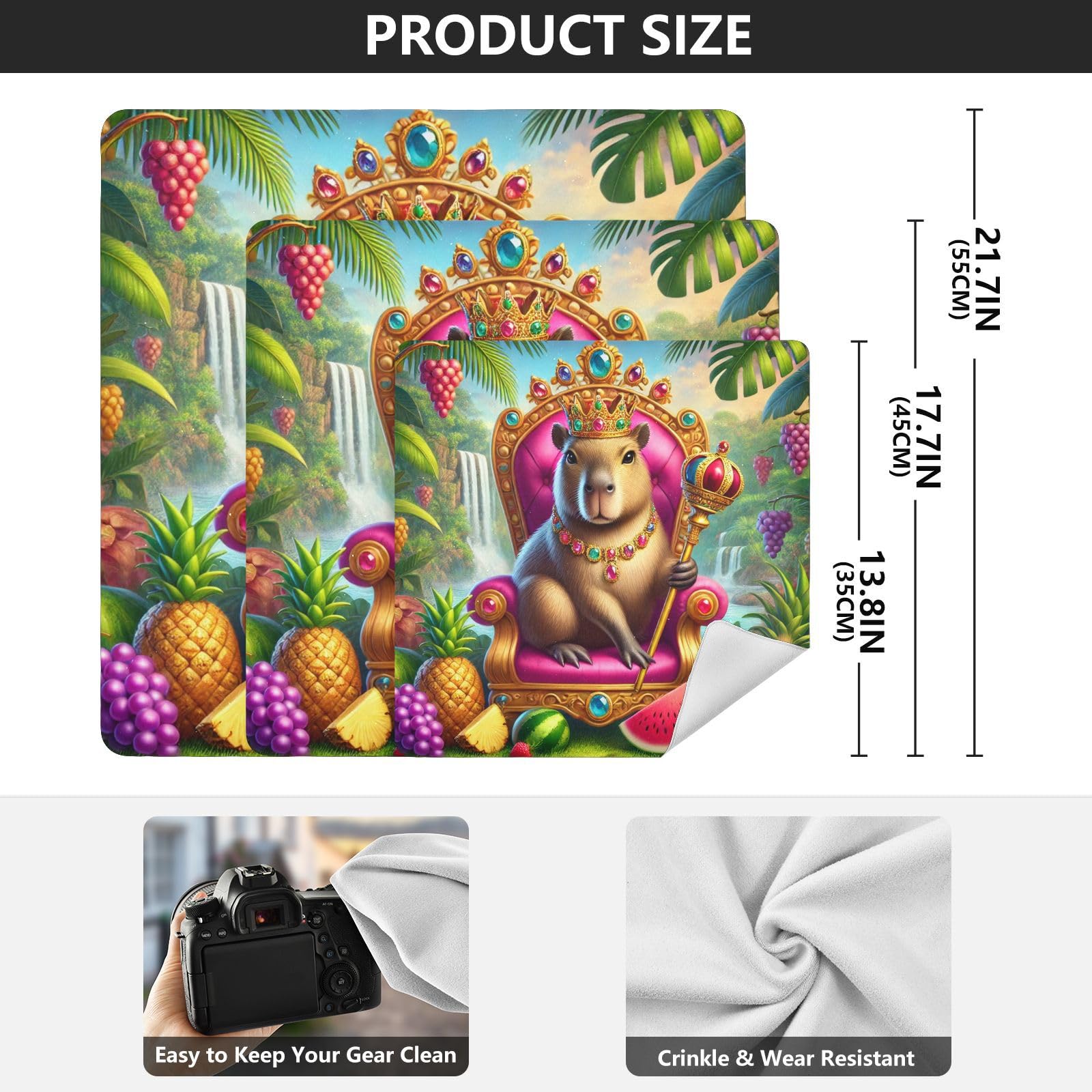 Joko Ivery Capybara Fruits Summer Self-adhesive Cloth 17.7