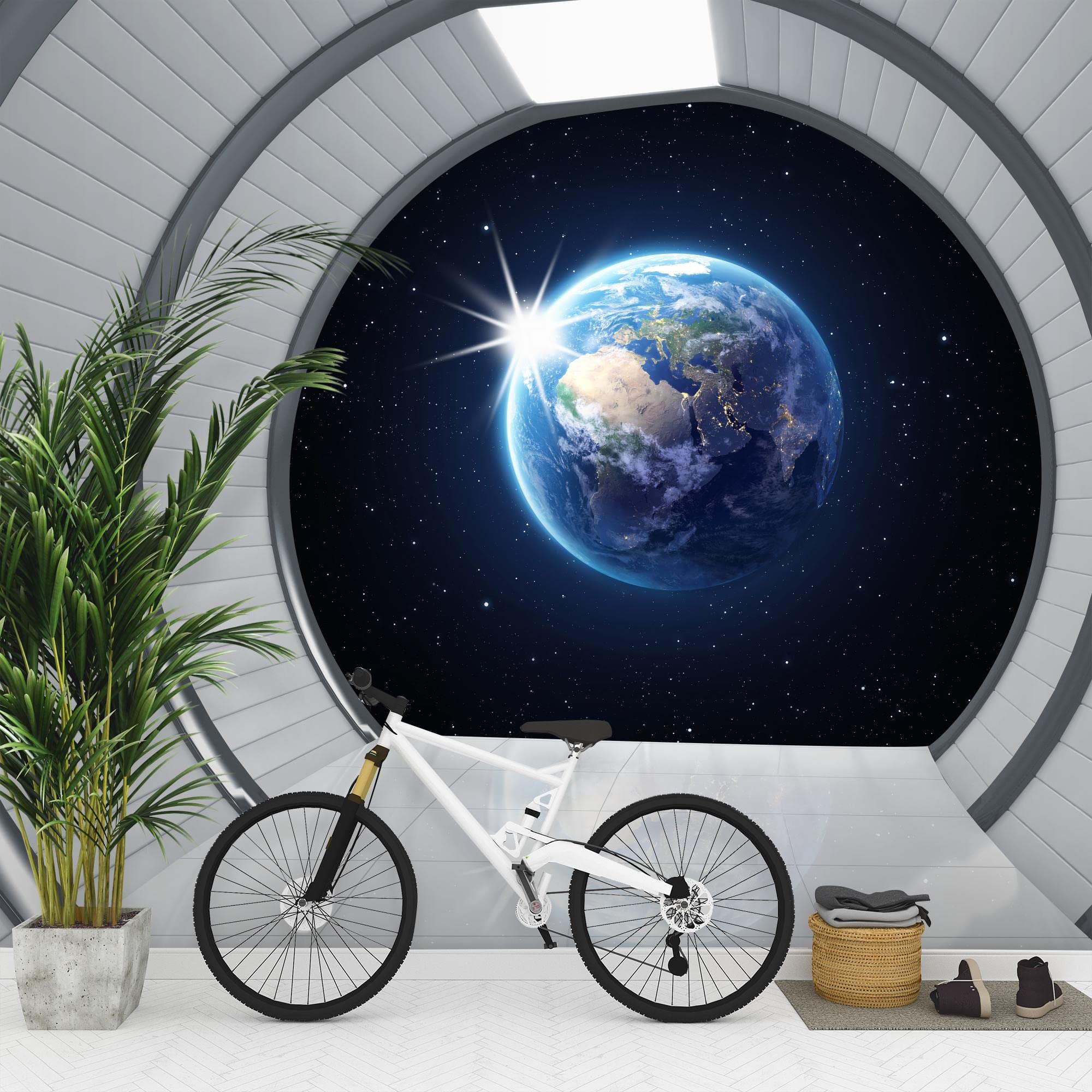 Papel Pared Runa Art Papel Tapiz Fotográfico Mapa Del Mundo Hormig N 352 X
